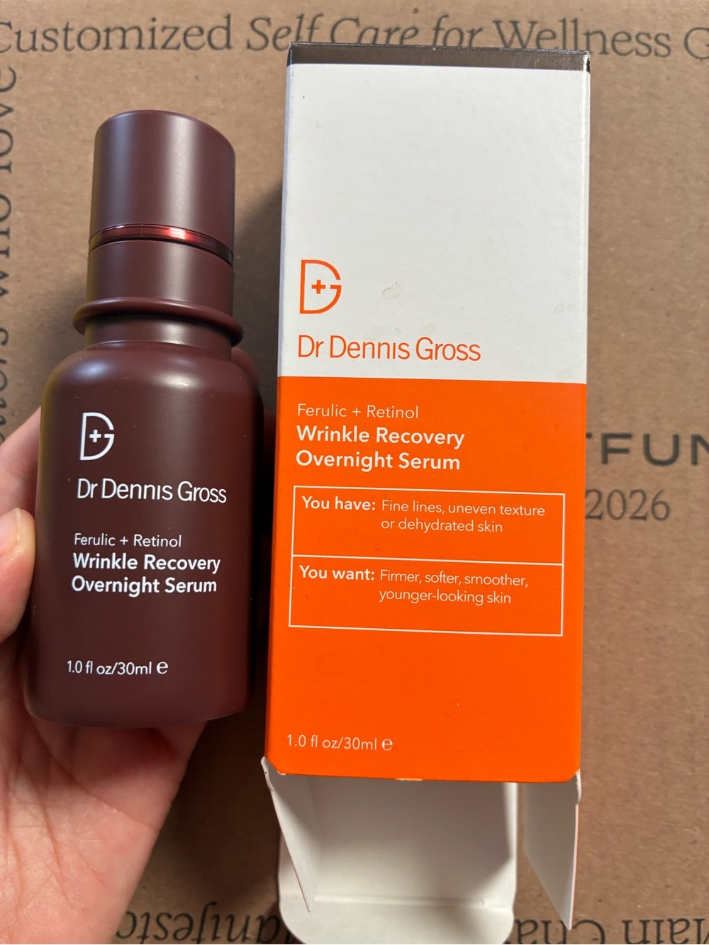 Dr Dennis Gross wrinkle recovery overnight serum 1oz